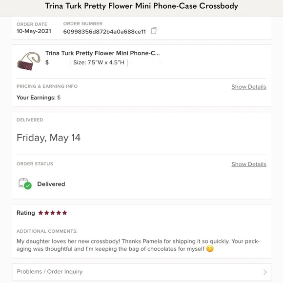 Trina Turk Pretty Flower Mini Phone-Case Crossbody - Picture 14 of 14